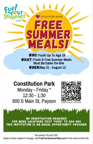 Free Summer Meals Flyer-Payson