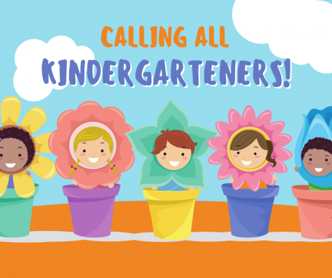 Calling all kindergarteners graphic