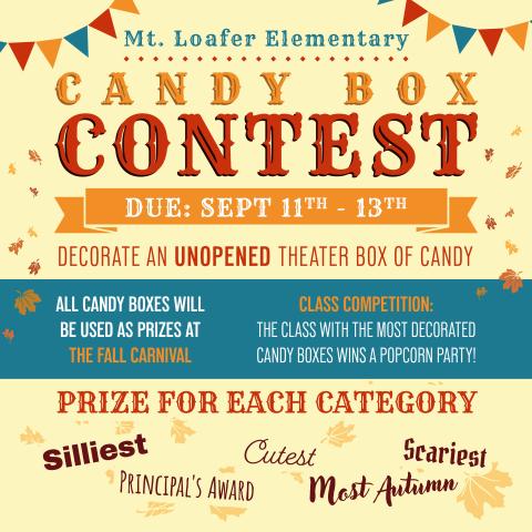 Candy Box Decorating Contest Information