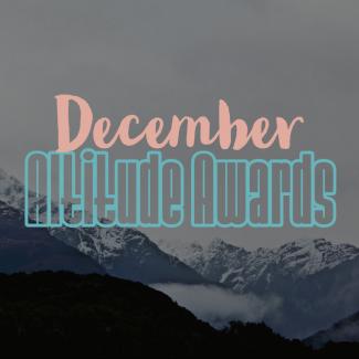 December Altitude Awards title slide.