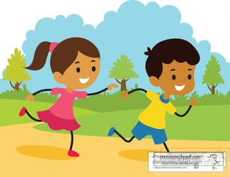 Picture of kids running